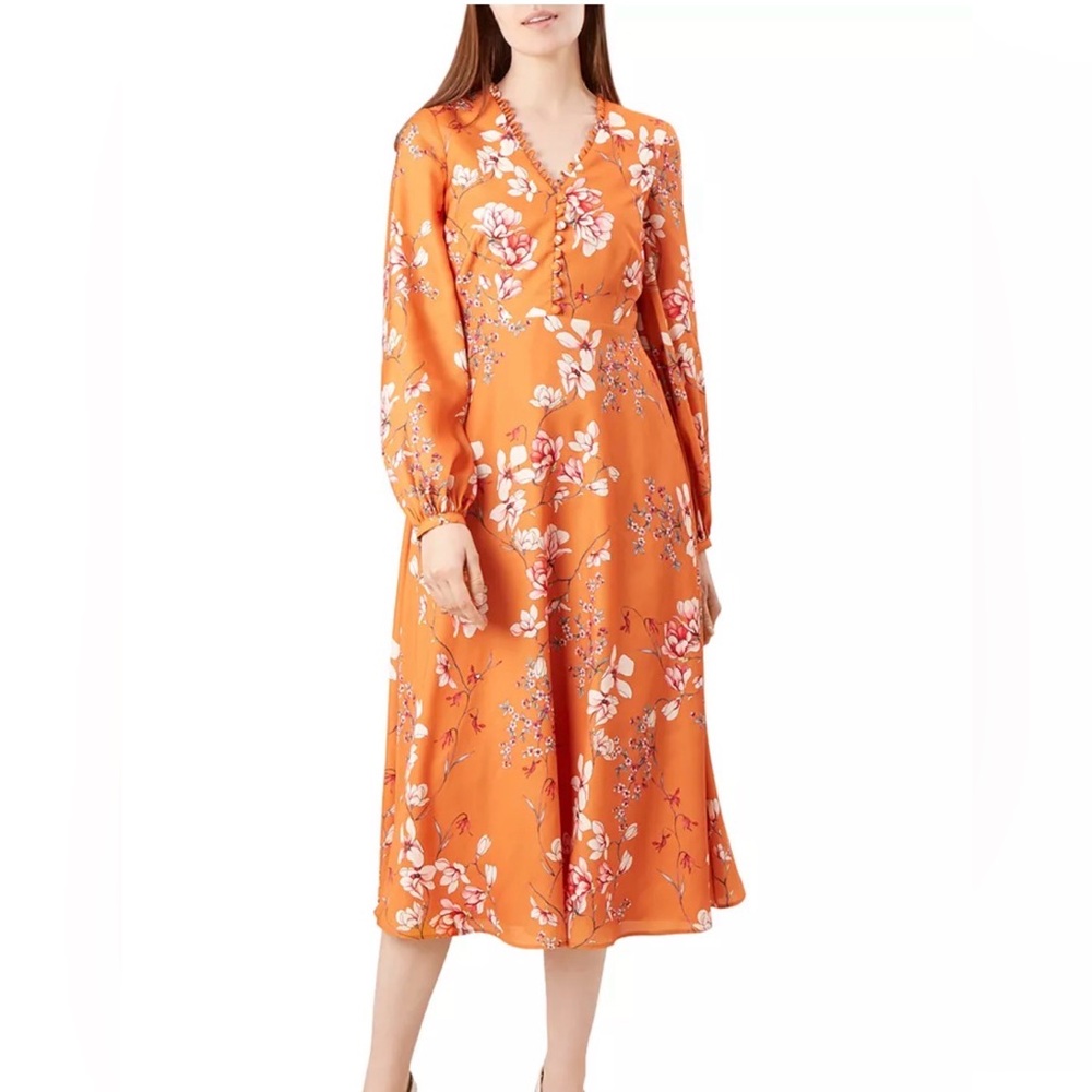 #641 Hobbs London Ferrier Floral Dress size 12 NWOT